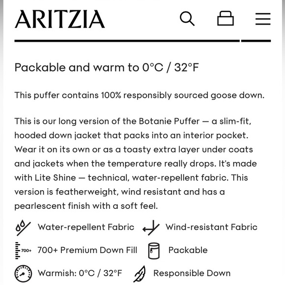 Aritzia TNA Botanie Long Puffer - Picture 10 of 10